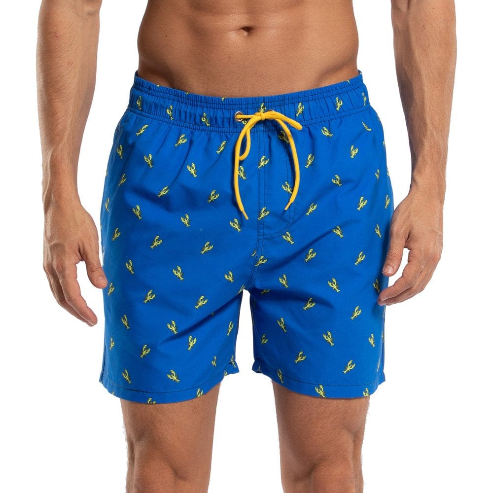 Yukaichen Men'S Swim Trunks Quick Dry Beach Shorts with Mesh Lining Coconuttree 30