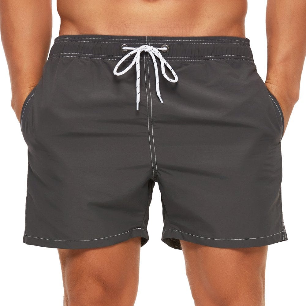 Yuyangdpb Men'S Swim Trunks Quick Dry Beach Shorts with Mesh Lining Blue 36