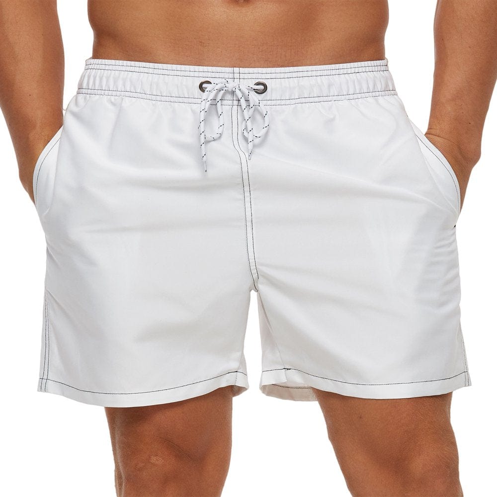 Yuyangdpb Men'S Swim Trunks Quick Dry Beach Shorts with Mesh Lining Blue 36